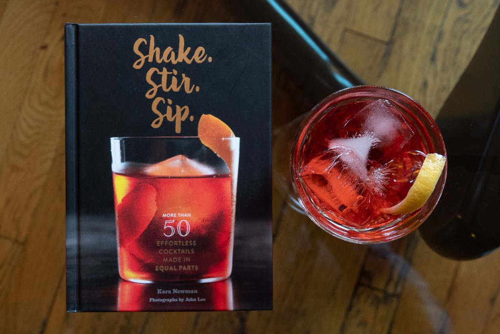 Kara Newman's book Shake Stir Sip, and the Old Pal cocktail.