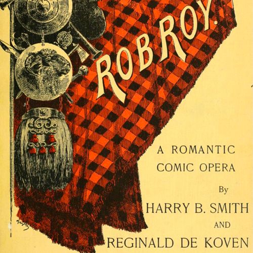 Rob Roy score, cover page.