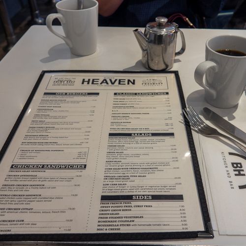 Burger Heaven NYC menu
