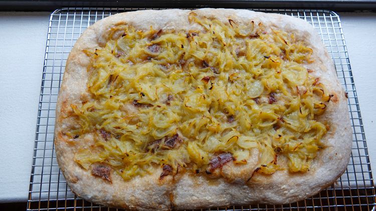 Sourdough focaccia - Pissaladière style