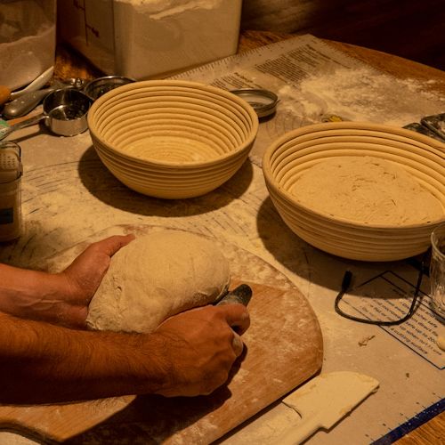 Sourdough bread making