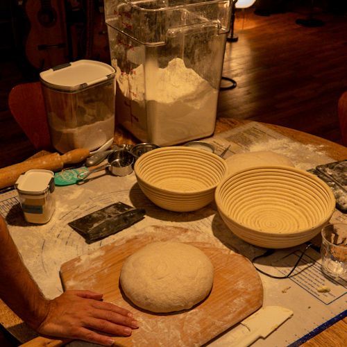 Sourdough bread making