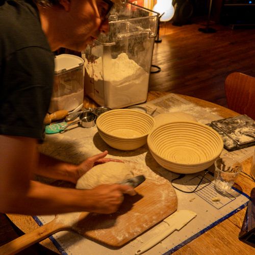 Sourdough bread making