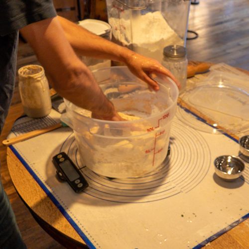 Sourdough bread making