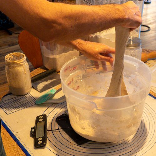 Sourdough bread making