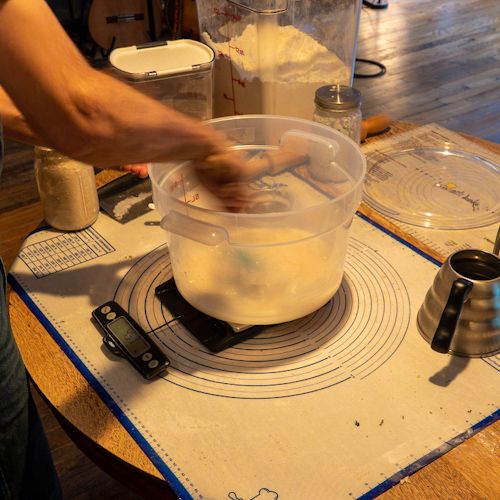 Sourdough bread making