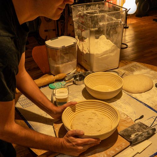 Sourdough bread making