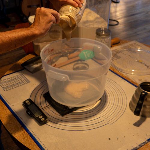 Sourdough bread workspace