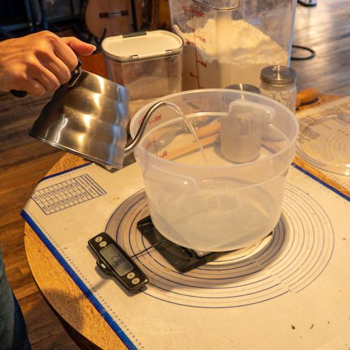 Sourdough bread workspace